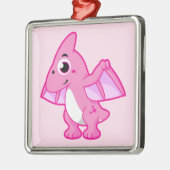 Schattigee afbeelding van een pterodactyl. metalen ornament (Links)