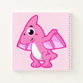 Schattigee afbeelding van een pterodactyl. notitieboek (Achterkant)