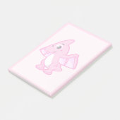 Schattigee afbeelding van een pterodactyl. post-it® notes (Schuin)