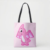 Schattigee afbeelding van een pterodactyl. tote bag (Voorkant)