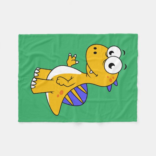 Schattigee afbeelding van een spinosaurus. 2 fleece deken (Voorkant (Horizontaal))