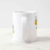 Schattigee afbeelding van een spinosaurus. 2 grote koffiekop (Achterkant)