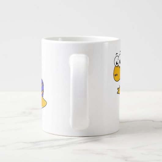 Schattigee afbeelding van een spinosaurus. 2 grote koffiekop (Achterkant)