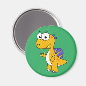Schattigee afbeelding van een spinosaurus. 2 magneet (Voorkant / Achterkant)