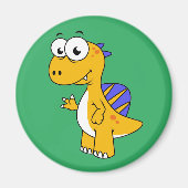 Schattigee afbeelding van een spinosaurus. 2 magneet (Voorkant)