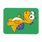 Schattigee afbeelding van een spinosaurus. 2 magneet (Horizontaal)