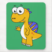 Schattigee afbeelding van een spinosaurus. 2 muismat (Voorkant)