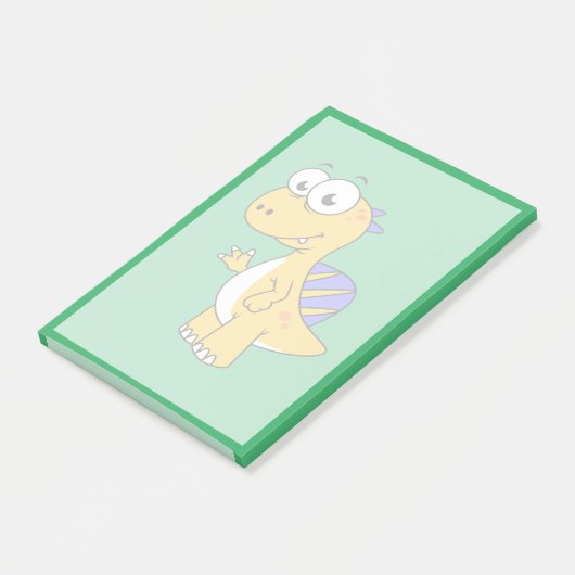 Schattigee afbeelding van een spinosaurus. 2 post-it® notes (Schuin)