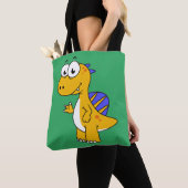 Schattigee afbeelding van een spinosaurus. 2 tote bag (Dichtbij)