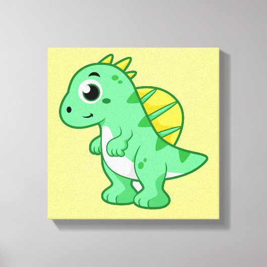 Schattigee afbeelding van een spinosaurus. canvas afdruk (Voorkant)