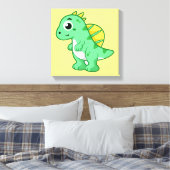 Schattigee afbeelding van een spinosaurus. canvas afdruk (Insitu (Slaapkamer))