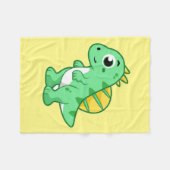 Schattigee afbeelding van een spinosaurus. fleece deken (Voorkant (Horizontaal))