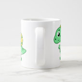 Schattigee afbeelding van een spinosaurus. grote koffiekop (Achterkant)