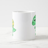 Schattigee afbeelding van een spinosaurus. grote koffiekop (Voorkant)