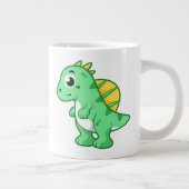 Schattigee afbeelding van een spinosaurus. grote koffiekop (Rechts)
