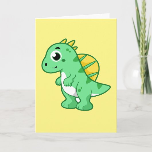 Schattigee afbeelding van een spinosaurus. kaart (Voorkant)