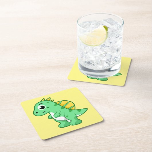 Schattigee afbeelding van een spinosaurus. kartonnen onderzetters (Insitu)