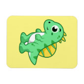 Schattigee afbeelding van een spinosaurus. magneet (Horizontaal)