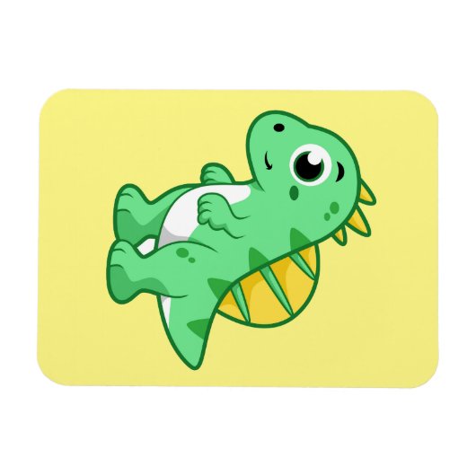 Schattigee afbeelding van een spinosaurus. magneet (Horizontaal)