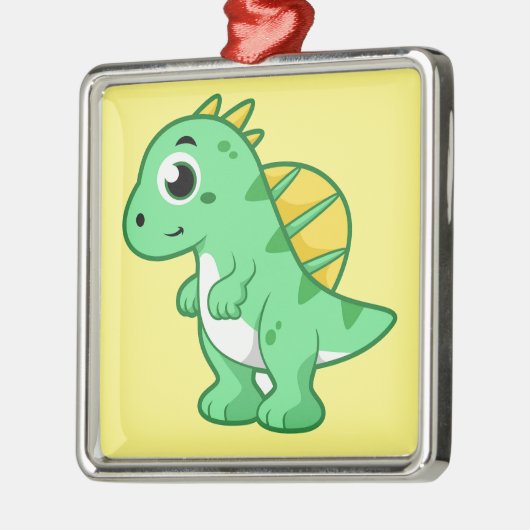 Schattigee afbeelding van een spinosaurus. metalen ornament (Links)