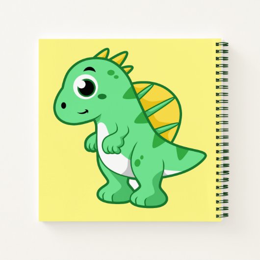 Schattigee afbeelding van een spinosaurus. notitieboek (Achterkant)