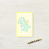 Schattigee afbeelding van een spinosaurus. post-it® notes (Op bureau)