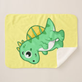 Schattigee afbeelding van een spinosaurus. sherpa deken (Voorkant (horizontaal))