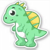 Schattigee afbeelding van een spinosaurus. sticker (Voorkant)