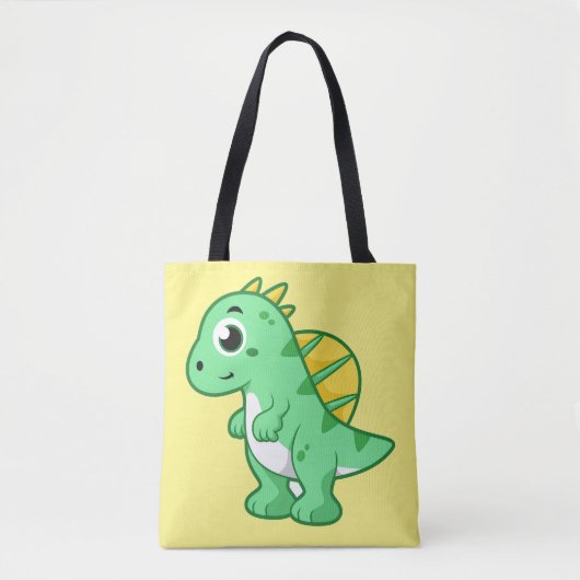 Schattigee afbeelding van een spinosaurus. tote bag (Voorkant)