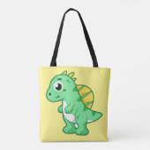 Schattigee afbeelding van een spinosaurus. tote bag (Achterkant)