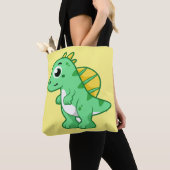 Schattigee afbeelding van een spinosaurus. tote bag (Dichtbij)