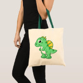 Schattigee afbeelding van een spinosaurus. tote bag (Voorkant (product))