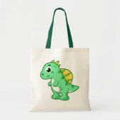 Schattigee afbeelding van een spinosaurus. tote bag (Voorkant)