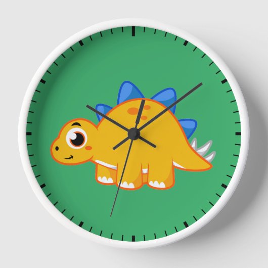 Schattigee afbeelding van een stegosaurus. (Voorkant)