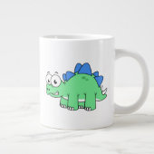 Schattigee afbeelding van een stegosaurus. 2 grote koffiekop (Rechts)