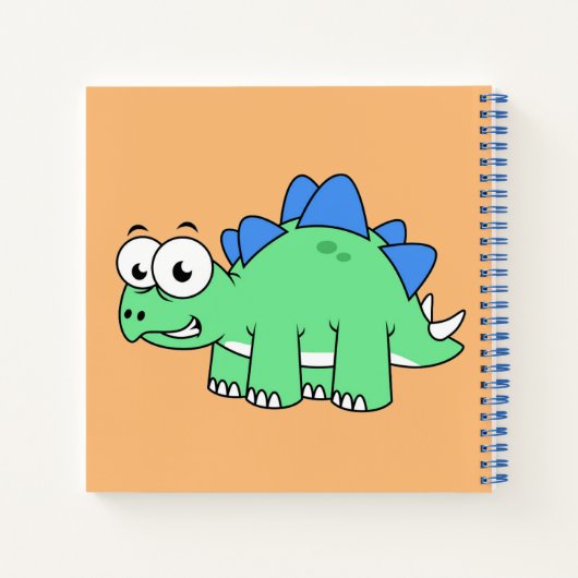 Schattigee afbeelding van een stegosaurus. 2 notitieboek (Achterkant)