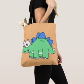 Schattigee afbeelding van een stegosaurus. 2 tote bag (Dichtbij)