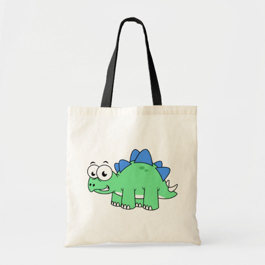 Schattigee afbeelding van een stegosaurus. 2 tote bag (Voorkant)