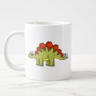 Schattigee afbeelding van een Stegosaurus dinosaur Grote Koffiekop