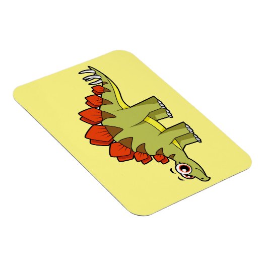 Schattigee afbeelding van een Stegosaurus dinosaur Magneet (Rechterzijde)