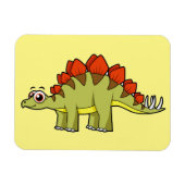 Schattigee afbeelding van een Stegosaurus dinosaur Magneet (Horizontaal)