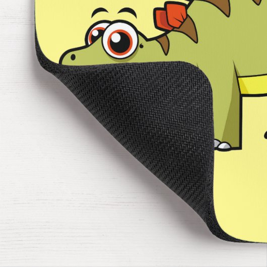 Schattigee afbeelding van een Stegosaurus dinosaur Muismat (Hoek)