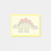 Schattigee afbeelding van een Stegosaurus dinosaur Post-it® Notes (Voorkant)