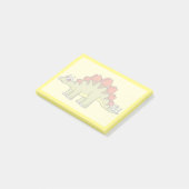 Schattigee afbeelding van een Stegosaurus dinosaur Post-it® Notes (Schuin)
