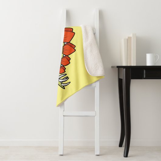 Schattigee afbeelding van een Stegosaurus dinosaur Sherpa Deken (In situ)