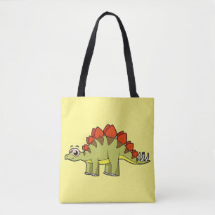 Schattigee afbeelding van een Stegosaurus dinosaur Tote Bag