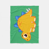 Schattigee afbeelding van een stegosaurus. fleece deken (Voorkant)