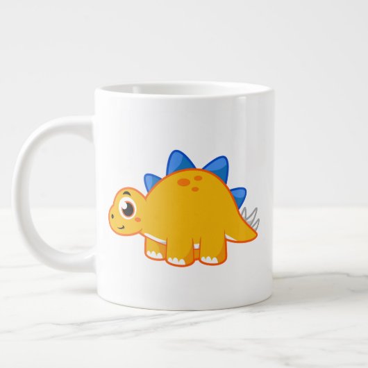 Schattigee afbeelding van een stegosaurus. grote koffiekop (Links)
