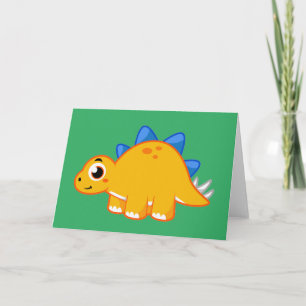 Schattigee afbeelding van een stegosaurus. kaart