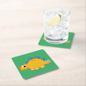 Schattigee afbeelding van een stegosaurus. kartonnen onderzetters (Insitu)